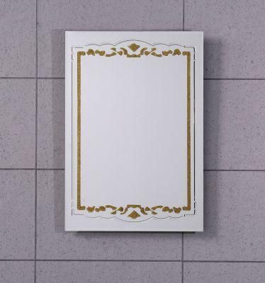 35X50cm 3.5mm 4mm Thickness Wall Mounted Bevel Polish Edge Colorful Frameless Decorative Bathroom Mirror