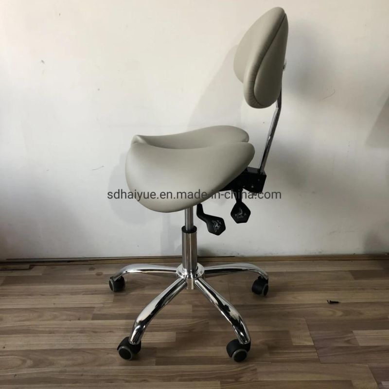 Best Selling Popular Ergonomic Office Chair Split Saddle Stool with Adjustble Armrest