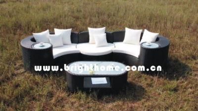 Aluminium PE Rattan Stylish Outdoor Sofa Set Furniture