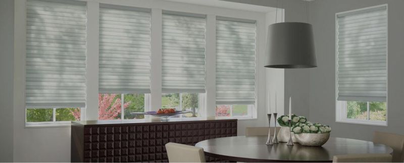 Window Blinds in Sunscreen Fabric for Home Office Building Project Decoration