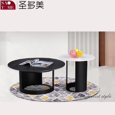 Modern Living Room Furniture Slate/Stainless Steel Coffee Table