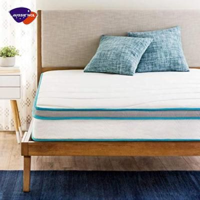 Aussie Roll Sleeping Well The Best Factory King Double Gel Memory Foam Bonnel Spring Mattress in a Box