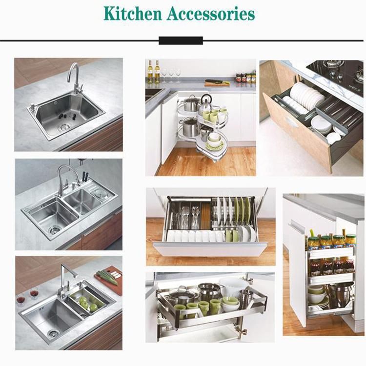 Very Durable Luxury Modern HPL Melamine Modular Kitchen Cabinet for Prefabricated Residential House Kitchen Furniture