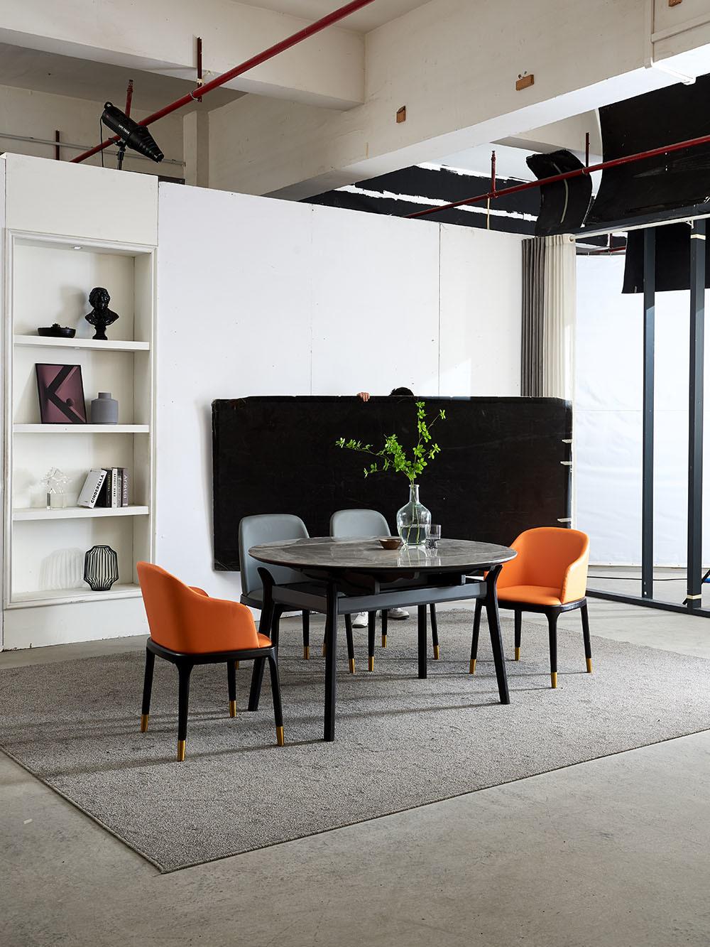 Modern Luxury Sintered Stone Round Office Table