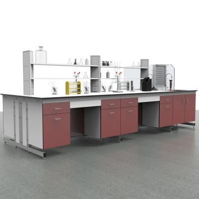 High Quality Best Price Pharmaceutical Factory Steel Lab Equipment Island Lab Bench, Wholesale Custom Chemistry Steel ESD Lab Furniture/