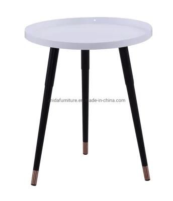 Small White Side Table End Table Coffee Table for Living Room