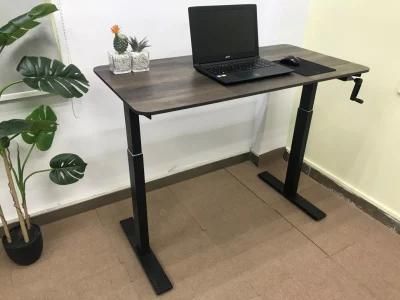 Chinese Manufacturers Low Price Simple Fashion Hand Lift Table Computer Desk Learning Desk Office Desk Go up and Down