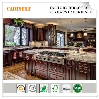 Luxury Style Furniture Rta Solid Wood Kitchen Cabinets Factory Direct