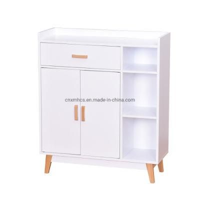 Home Furniture Wooden Cabinet Bookcase Multifunctional Storage Cabinet with Display Shelves Livingroom Bedroom