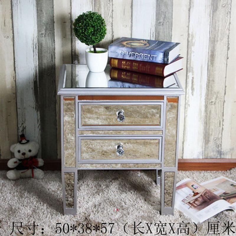 fashion Modern Design Bedside Cabinet Mirrored Furniture