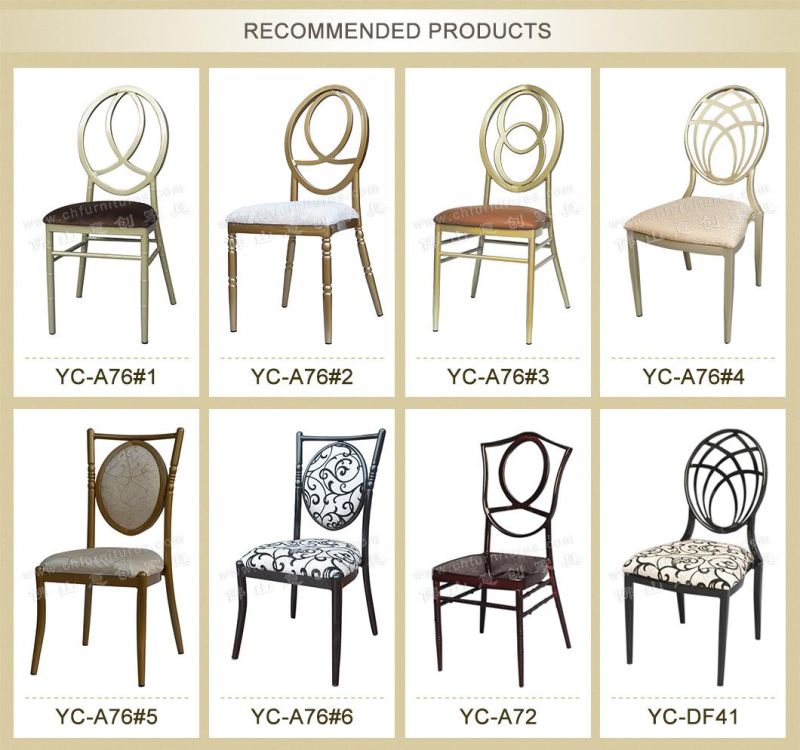 Yc-A190 Stacking Wholesale Tiffany Silver Chiavari Wedding Chair