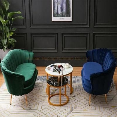 Modern Elegant Commercial PU Leather Cassette Golden Metal Sofa Hotel Chair Wooden Sex Sofa Chair Luxury China Factory Accent Chairs Furniture