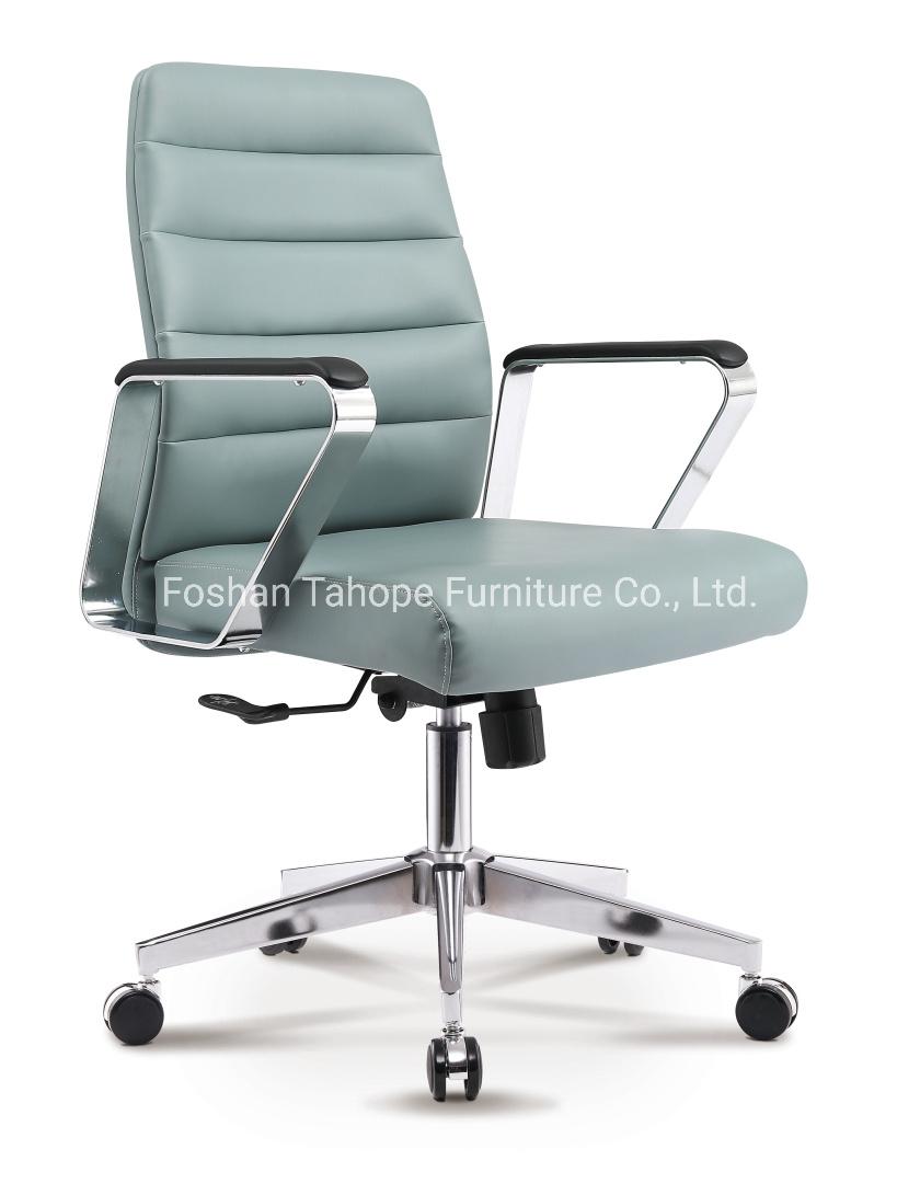 Low Back Swivel Style Modern Office Ergonomic Executive Leather Chair Optional Colors