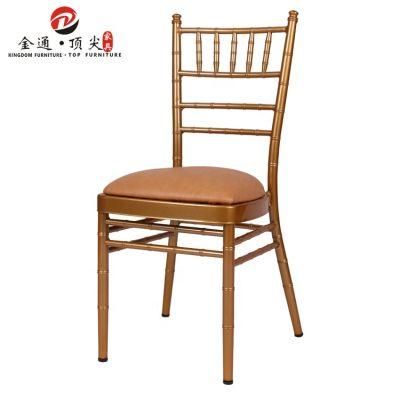 Wedding Furniture Gold Metal Chavary Wedding Chairs and Folding Tables