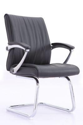 Zode Ergonomic Executive Official Site PU Leather High-Back Desk Chair with Big and Tall Backrest and Cushion Sled Chair