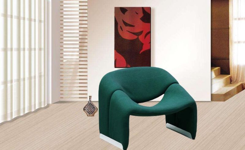 Modern M Shape Lobby Chairs Fiberglass Groovy Lounge Chair for Hotel Furniture