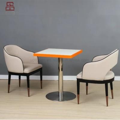 Modern Square Restaurant Furniture Corian Table Dining (SP-RT488)