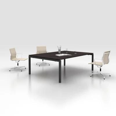 Foshan Luxury Modular Home Furniture Round 8 Person Small Wooden Meeting Room Modern Conference Office Table