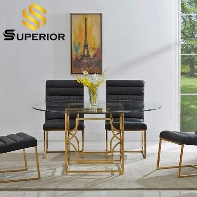 2020 USA Modern Design Hot Selling Dining Room Glass Table