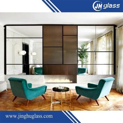 New Bathroom/Gym/Dance Room Clear Jh Glass China Easy to Maintenance Durable Standard Mirror