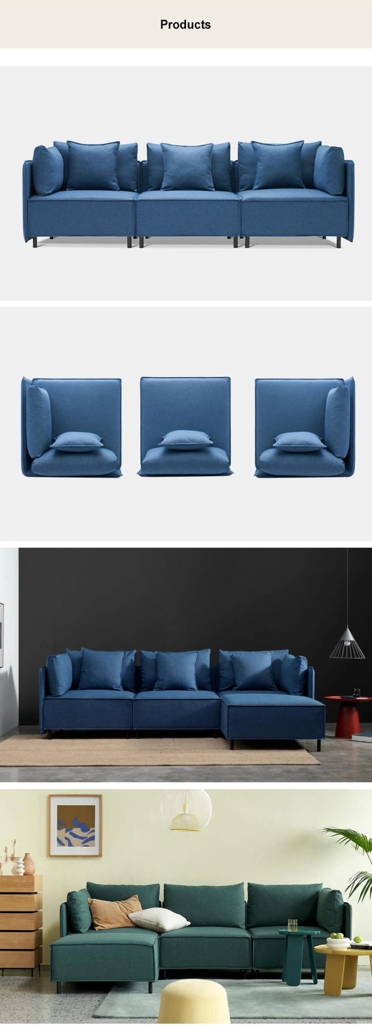 Fabric Non Inflatable Dubai Home Corner Recliner Sofa Modern Furniture Hot Sale