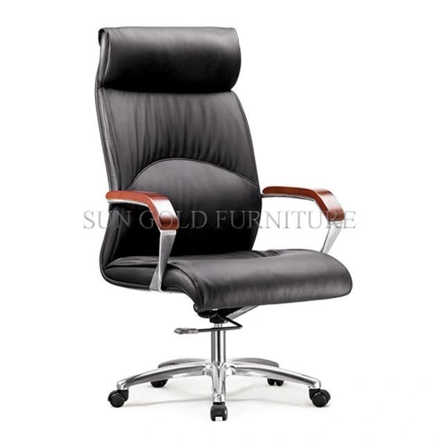 Office Furniture High Black Leather Office Chair Dimensions (SZ-OCE163)