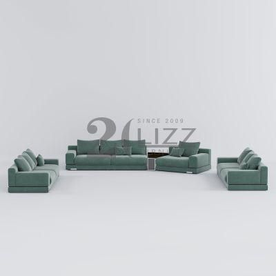 Hot Selling European Modern Design Sectional Home Furniture Leisure Fabric Sofa with Middle Table