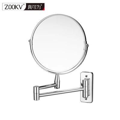 Double-Sided Folding Telescopic Wall-Mounted Mirror Customization Bathroom 7 Inch 2X/3X/5X Magnifying Beauty Makeup Mirror