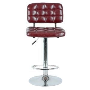 Wholesale Modern Square PU Leather Adjustable Bar Stool Square Counter Height Stool for Promotion Price