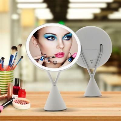 High Definition Touch Screen LED Makeup Mirror 5X Magnifying Removable Mirror Bling Mirror