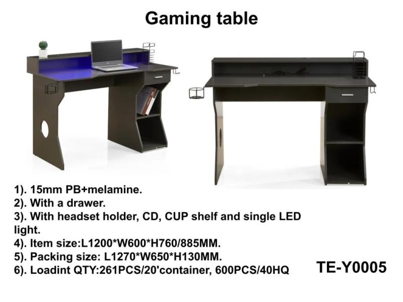 Gaming Desk Office Computer Table Modern Home Furniture