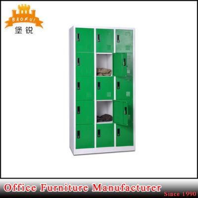 Hot Sale School Furniture Modern 15 Door Metal Locker