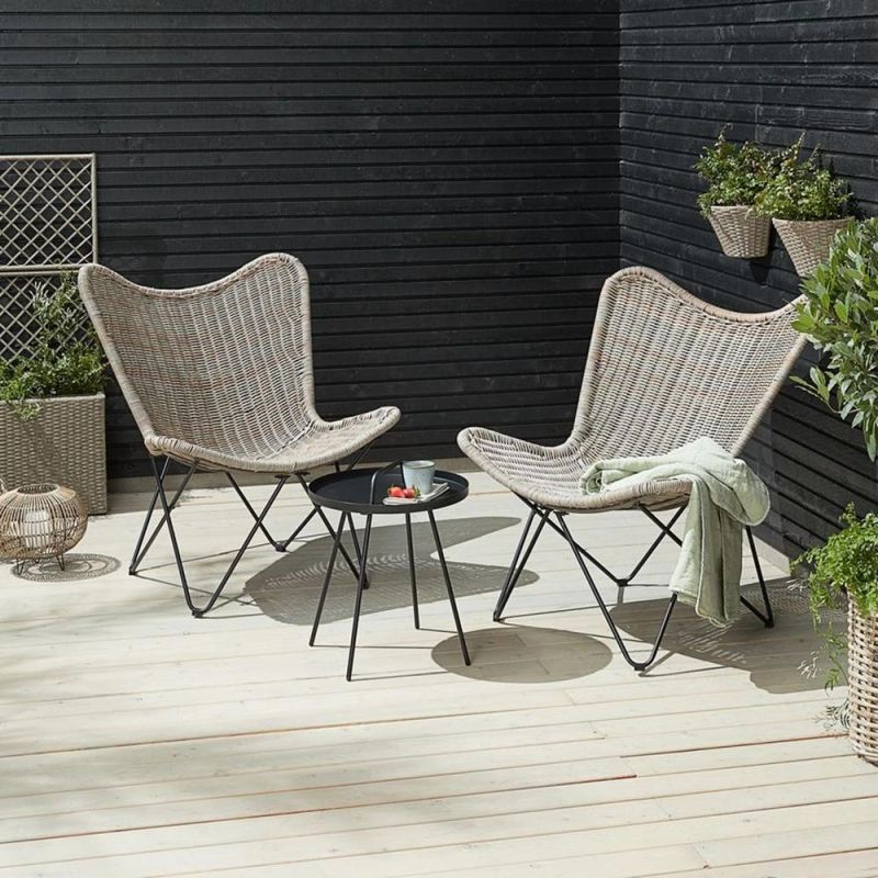 Outdoor Garden Furniture Zero Gravity Wicker Cane Rattan Beach Chairs