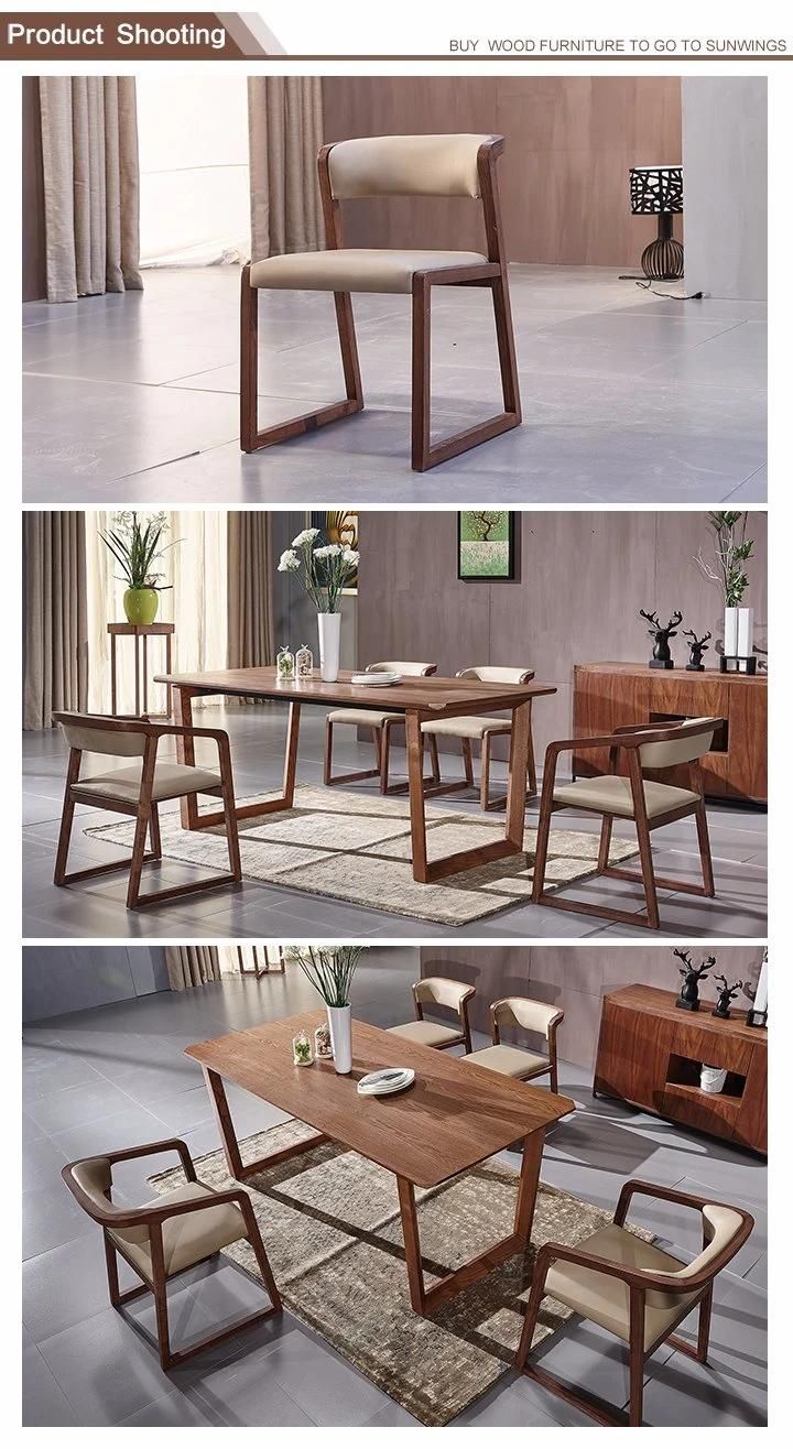 Modern Solid Wood Dining Chair Office Chair in Nordic Style