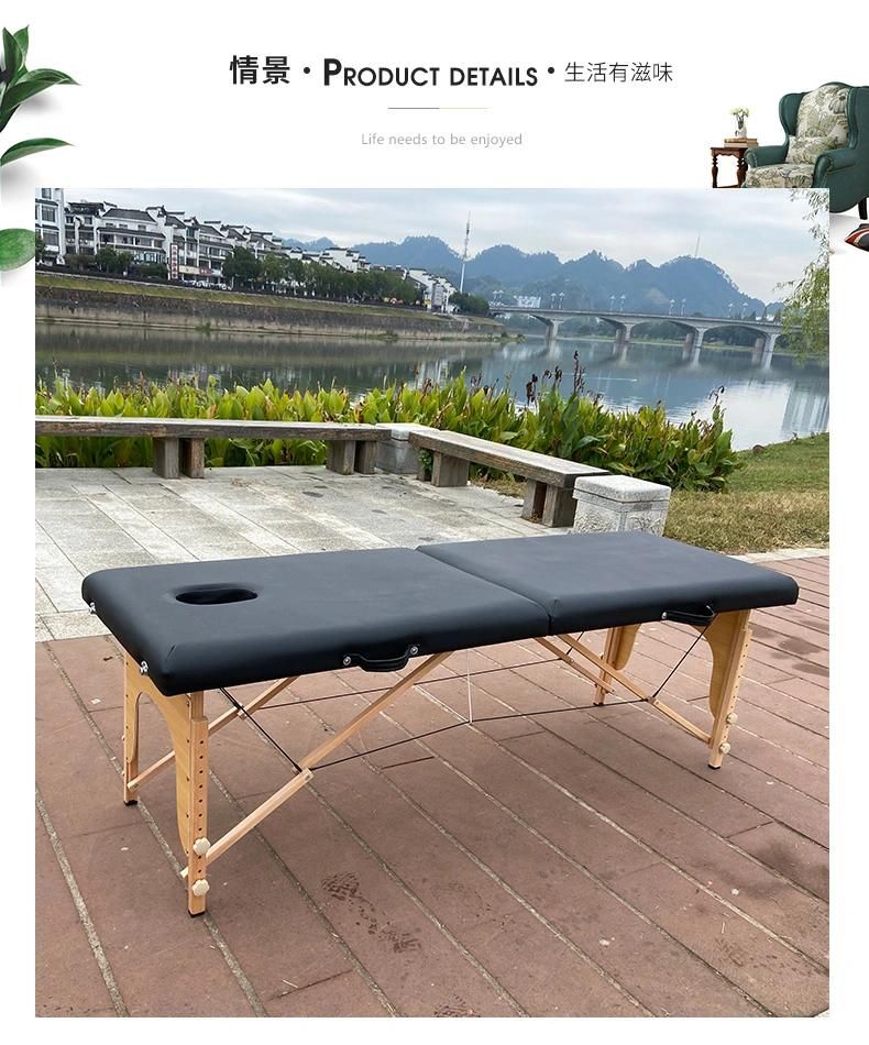 Beauty Portable Salon Equipment Modern SPA Full Body Folding Pedicure Facial Massage Treatment Bed Massage Tables & Beds