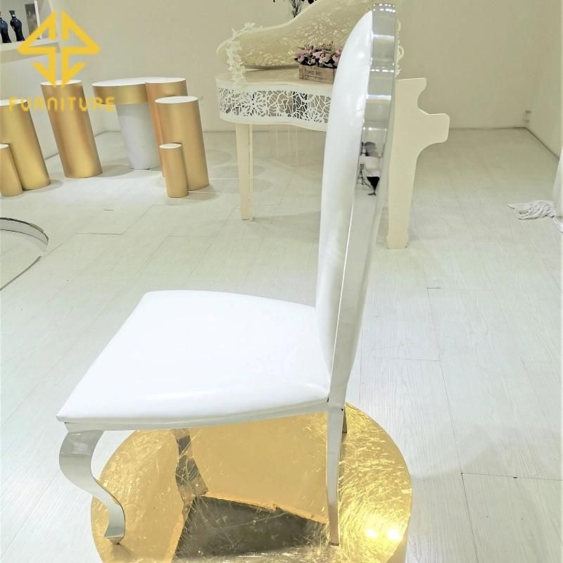 American Style Hot Sale Stainless Steel Dining Chair Hotel Furniture Wedding Events Chairs