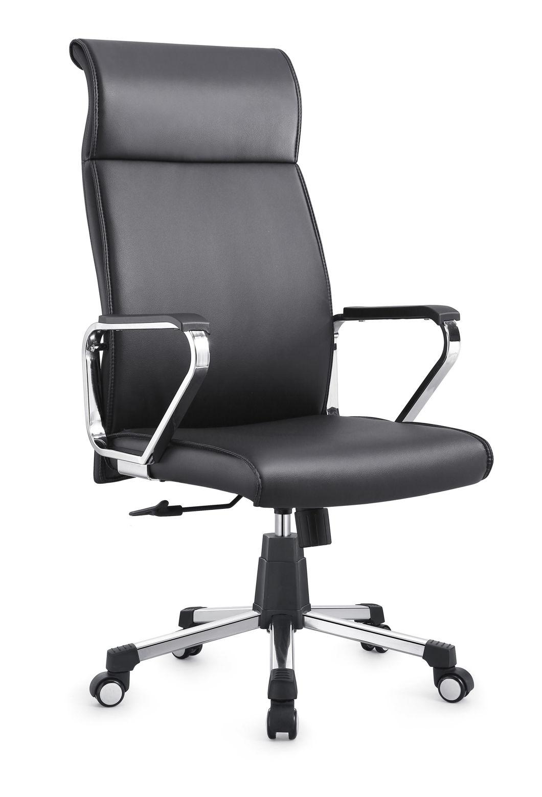 Leather PU Office Visitor Chair PU Leather Conference Office Chair for Meeting Room-2028b