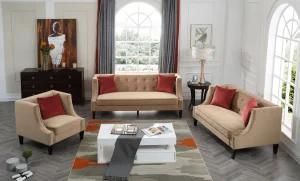 Modern Living Room Couch European Style Linen Fabric Sofa