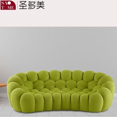 Modern Home Living Room Furniture High Quality Bubble Stretch Cloth Sofa