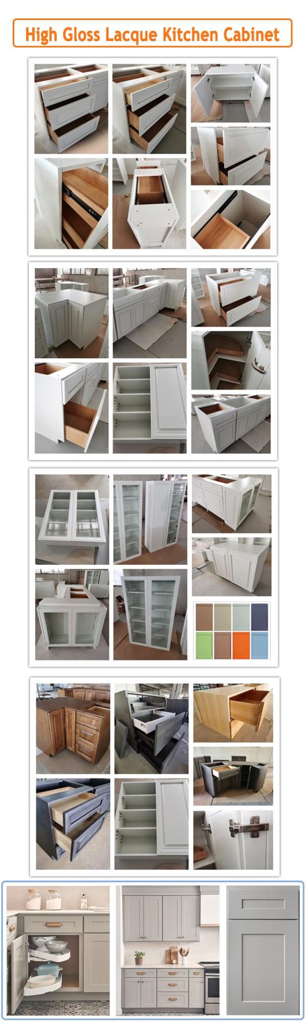 European Style Factory Free design Kitchen Cupboard Modern Particleboard Rta Kitchen Cabinet Furniture