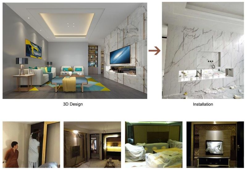 Wyndham Hotel Bedroom Furniture with LED Lighting Inserted