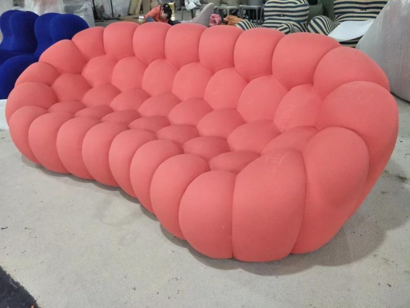 Modern Fabric Soft Single Double Honeycomb Bubble Sofa Seater Couch
