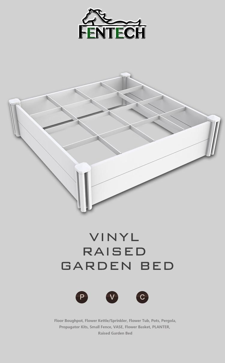 Modern Style UV Proof Vinyl Raised Garden Bed