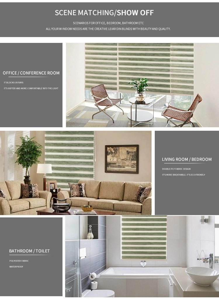 New Design Hot-Selling Zebra Blinds Venetian Roller Blinds for Decoration