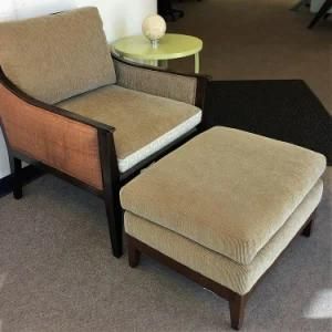 Solid Ash Wood Frame Lobby Modern Design Hotel Sofa Chair Lounge Chair