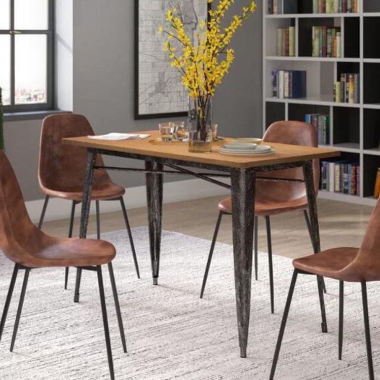 European Modern Family Solid Wood Dining Table Rectangular Table Furniture