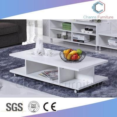 Modern Retangle White Furniture Office Coffee Desk (CAS-CF1831)
