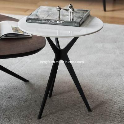 Industrial Style Lounge Room Furniture Household Stone Top Coffee Table