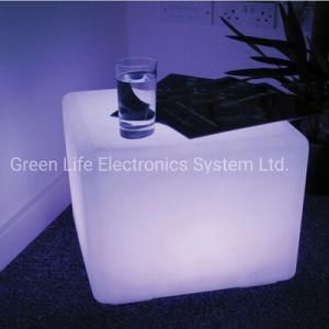 LED Furniture Wholesale Plastic Cube Furniture Outdoor Illuminated LED Cube Bar Chair