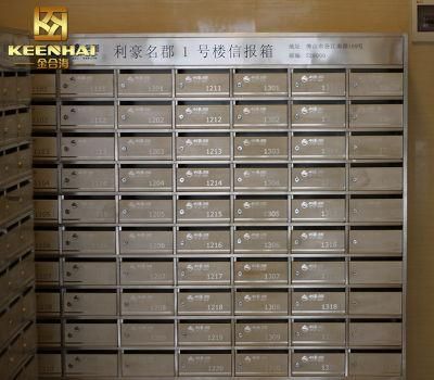 Custom Made Waterproof Residential Stainless Steel Apartment Letter Box
